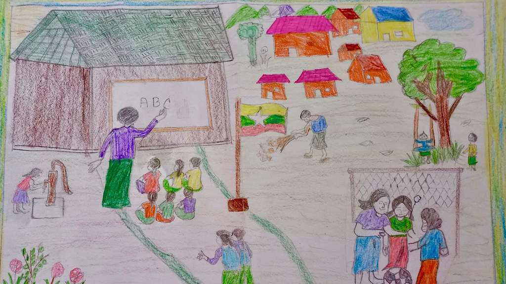 زواد 11 ساله که از اردوگاه پناهندگان در بنگلادش می نویسد، آرزو دارد معلم انگلیسی شود.